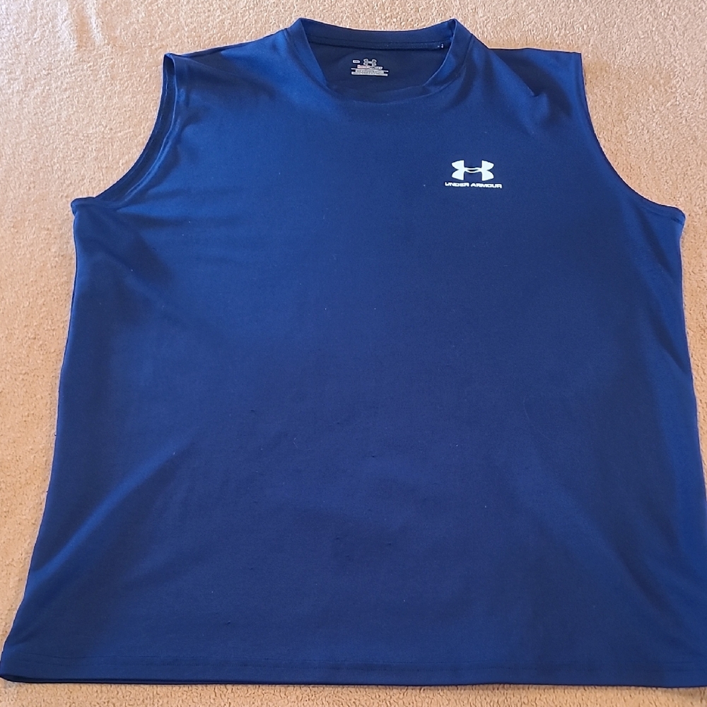 Under Armour Heatgear Blue Sleeveless Shirt